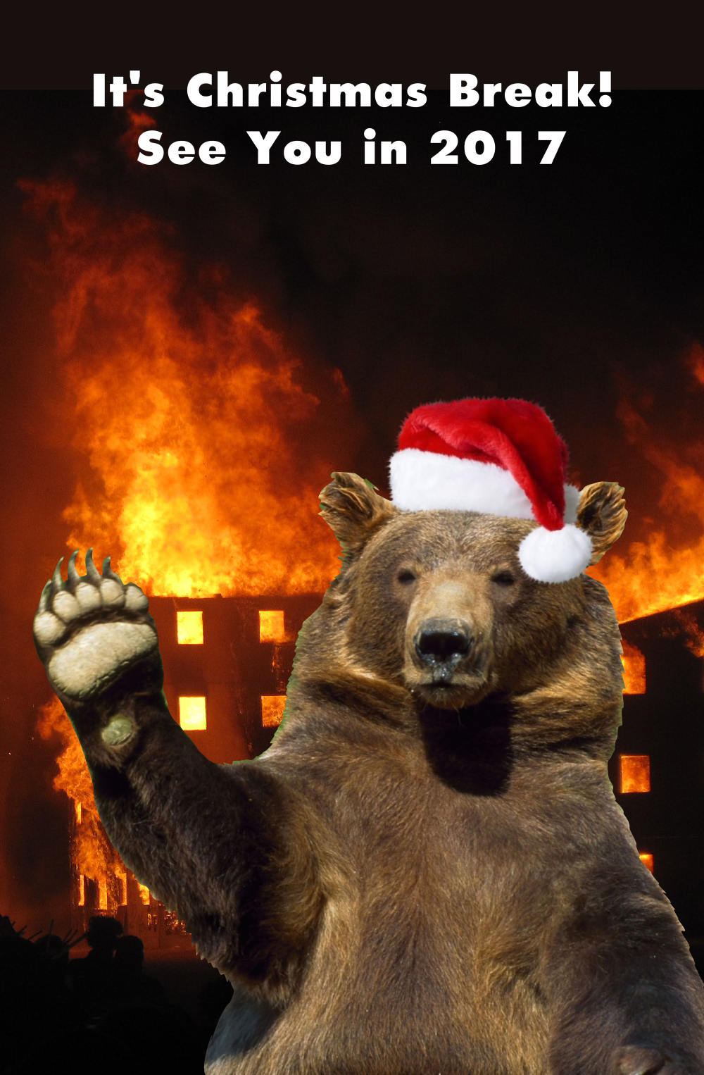 Even the bears take a break from death and destruction on Christmas.